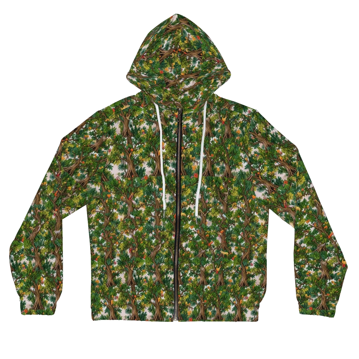 Jungle Canopy on Women's Full-Zip Hoodie — Front