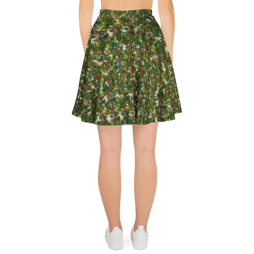 Jungle Canopy on Skater Skirt — Back