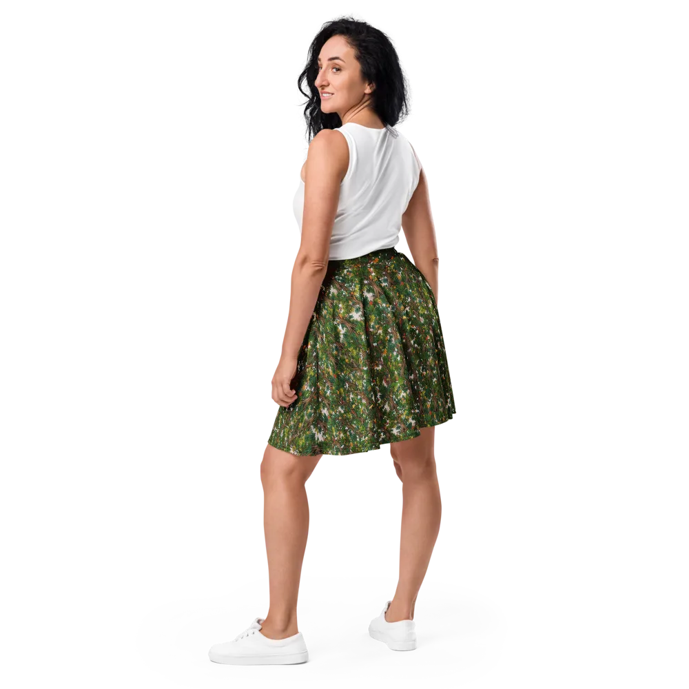 Jungle Canopy on Skater Skirt — Back