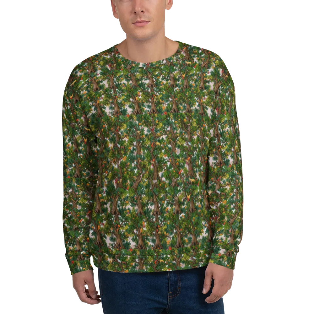 Jungle Canopy on Sweatshirt — Front