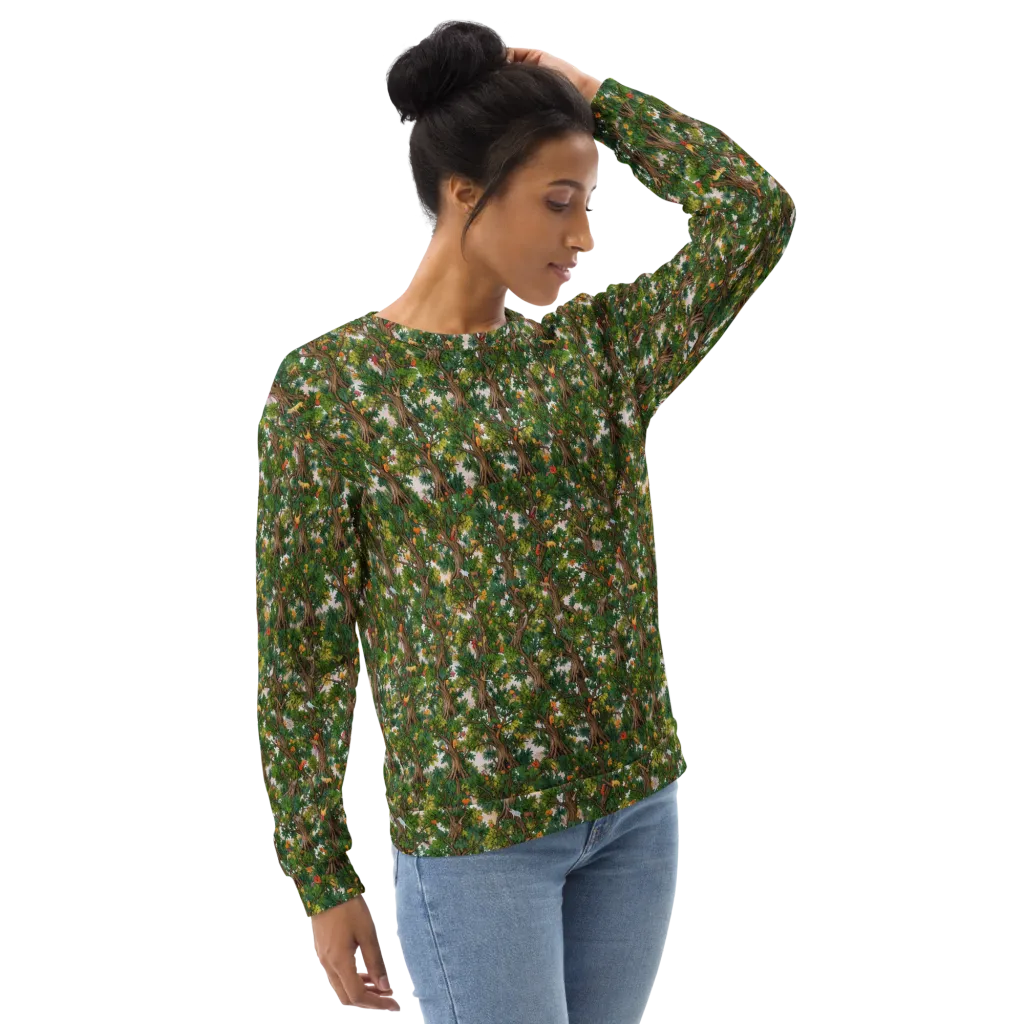 Jungle Canopy on Sweatshirt — Right Front