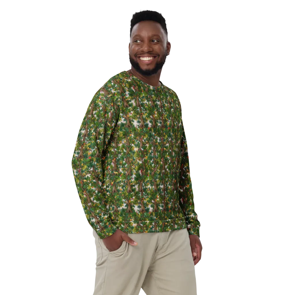 Jungle Canopy on Sweatshirt — Front