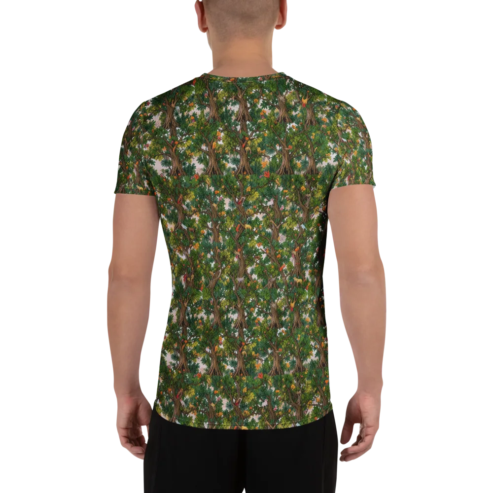 Jungle Canopy on Men's Athletic T-Shirt — Back