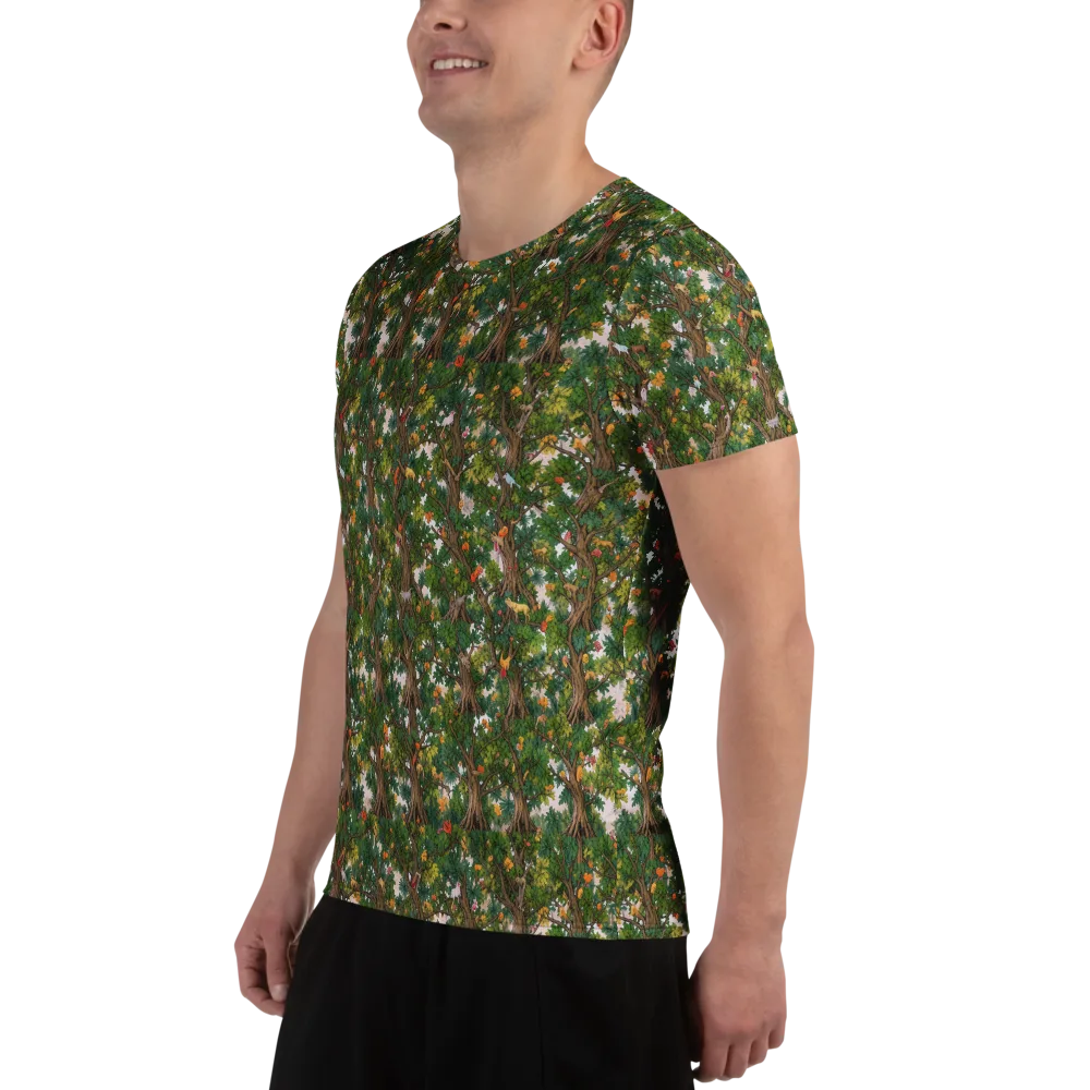 Jungle Canopy on Men's Athletic T-Shirt — Left