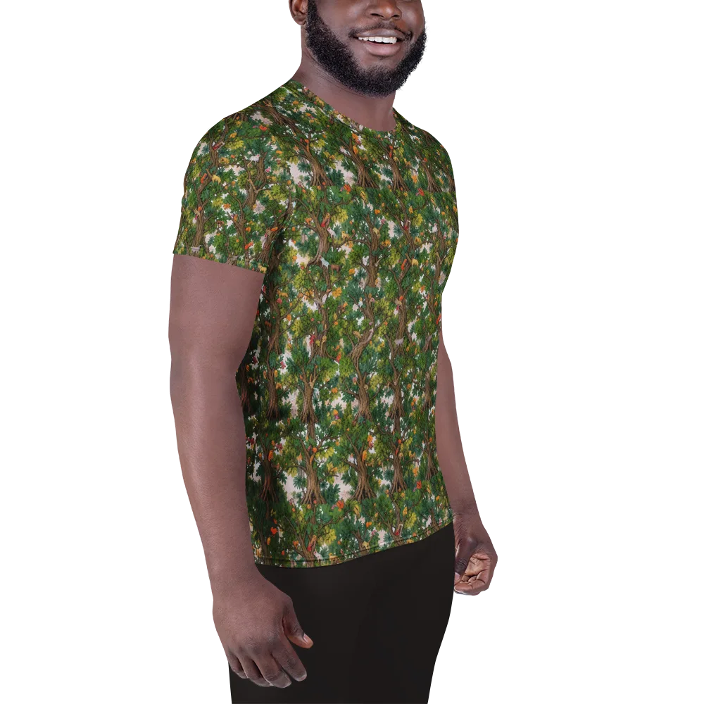 Jungle Canopy on Men's Athletic T-Shirt — Right