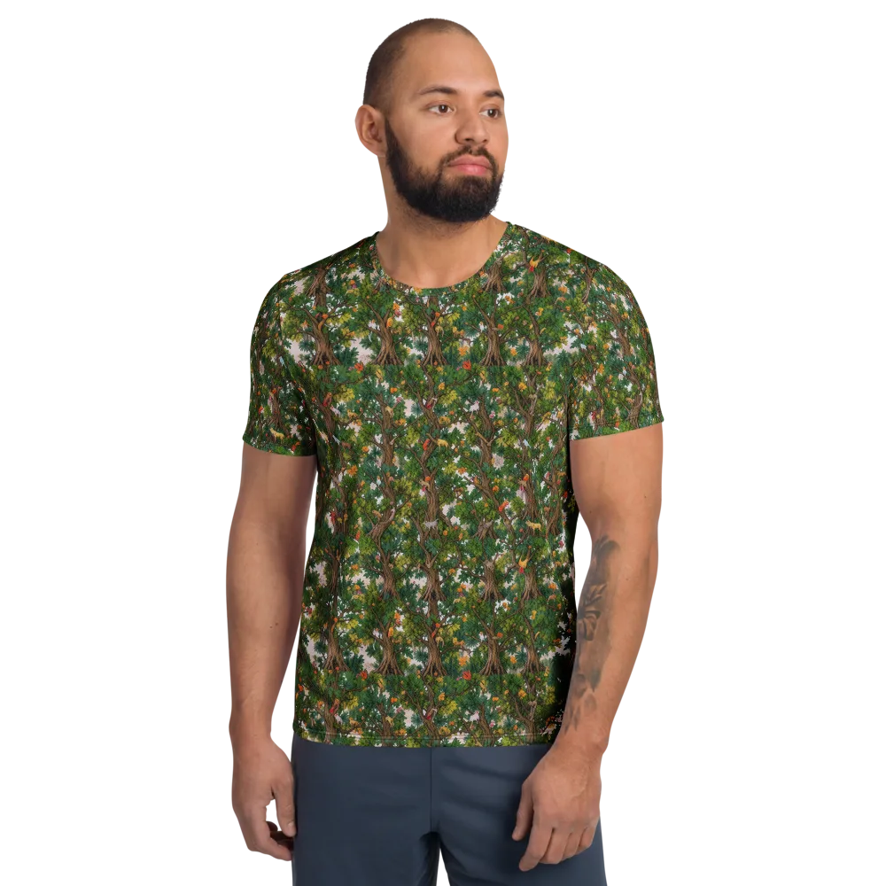 Jungle Canopy on Men's Athletic T-Shirt — Front