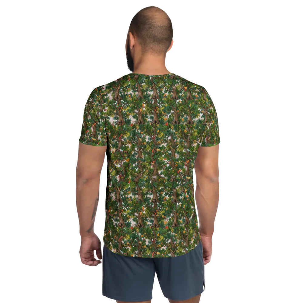 Jungle Canopy on Men's Athletic T-Shirt — Back