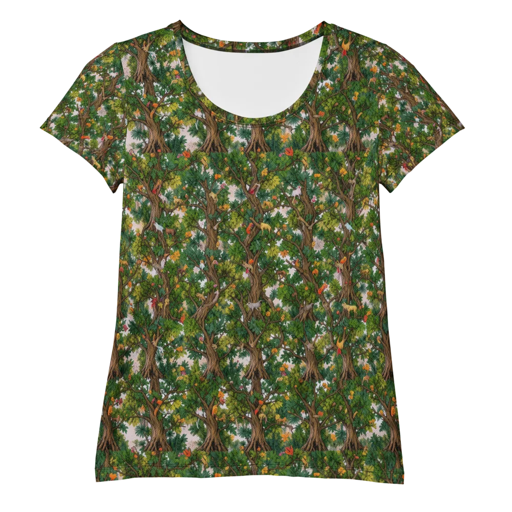 Jungle Canopy on Women's Athletic T-Shirt — Front