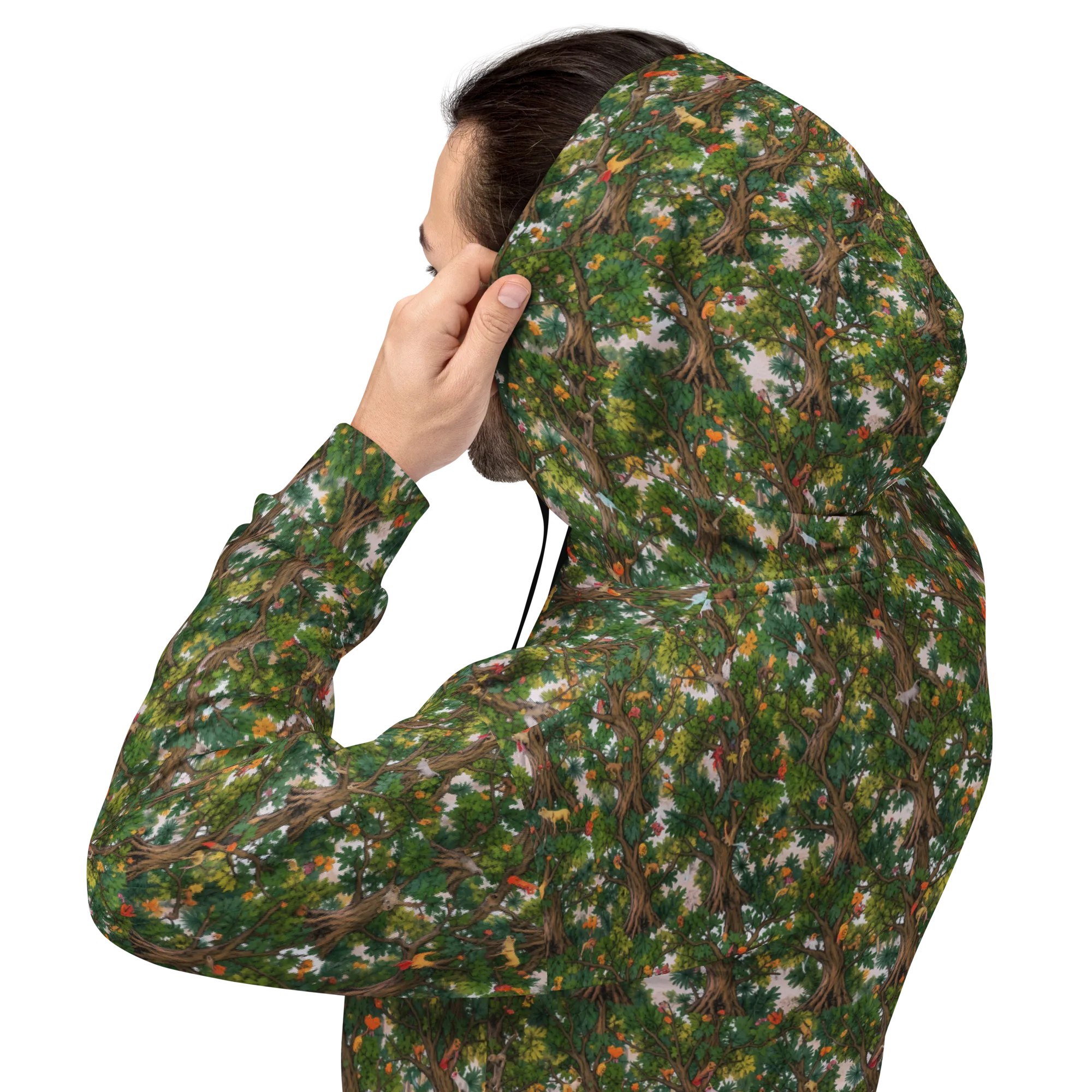 Jungle Canopy on Hoodie — Back