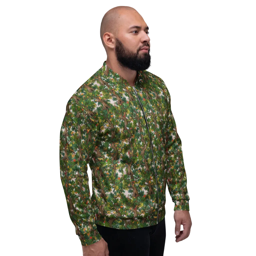 Jungle Canopy on Bomber Jacket — Right