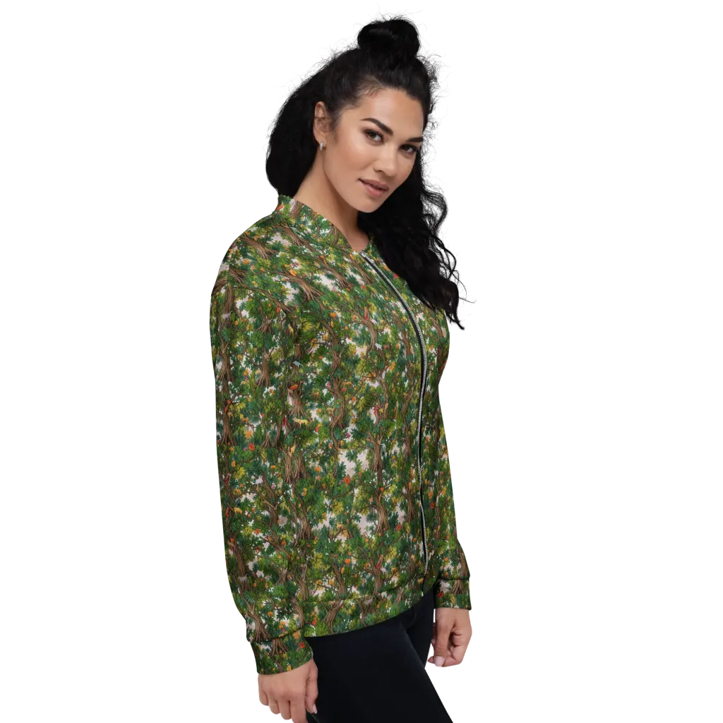 Jungle Canopy on Bomber Jacket — Right