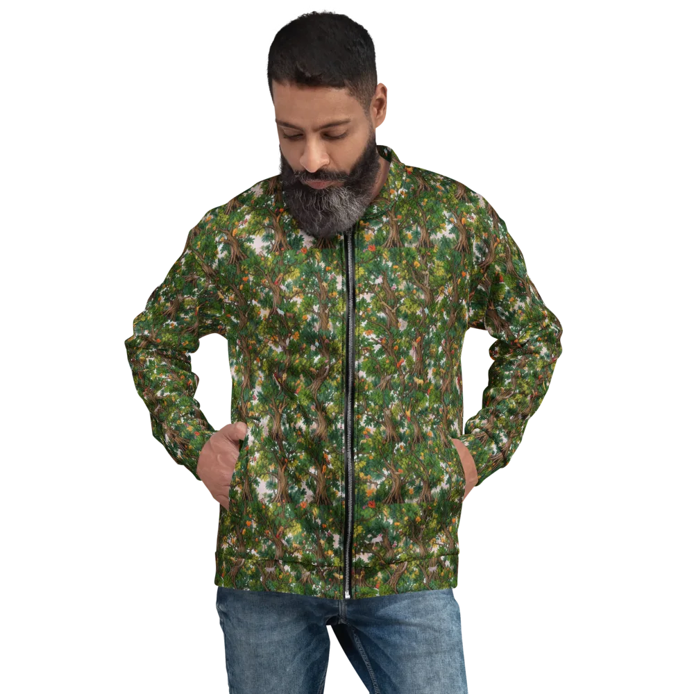 Jungle Canopy on Bomber Jacket — Front