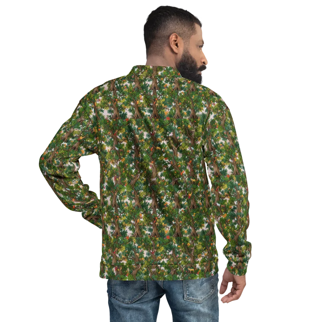 Jungle Canopy on Bomber Jacket — Back