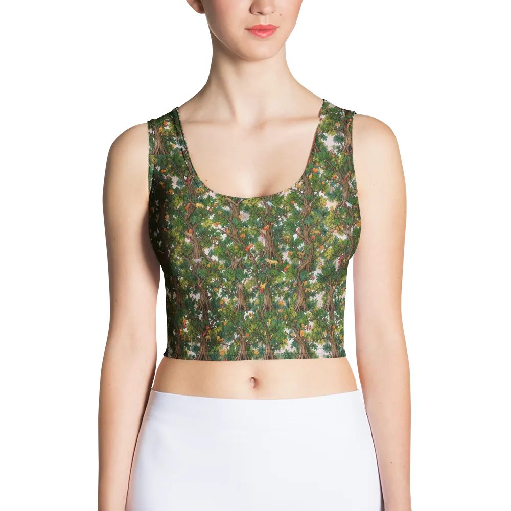 Jungle Canopy on Crop Top — Front