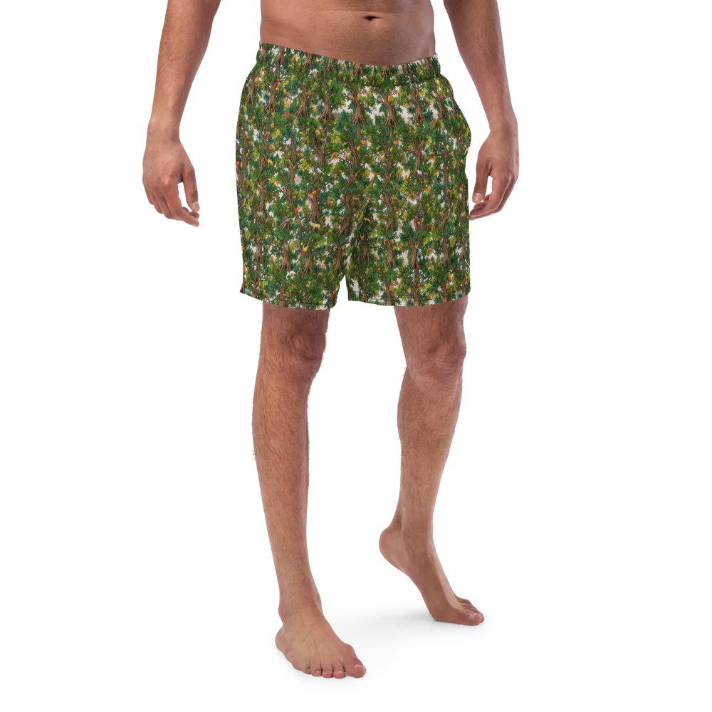 Jungle Canopy on Swim Trunks — Front