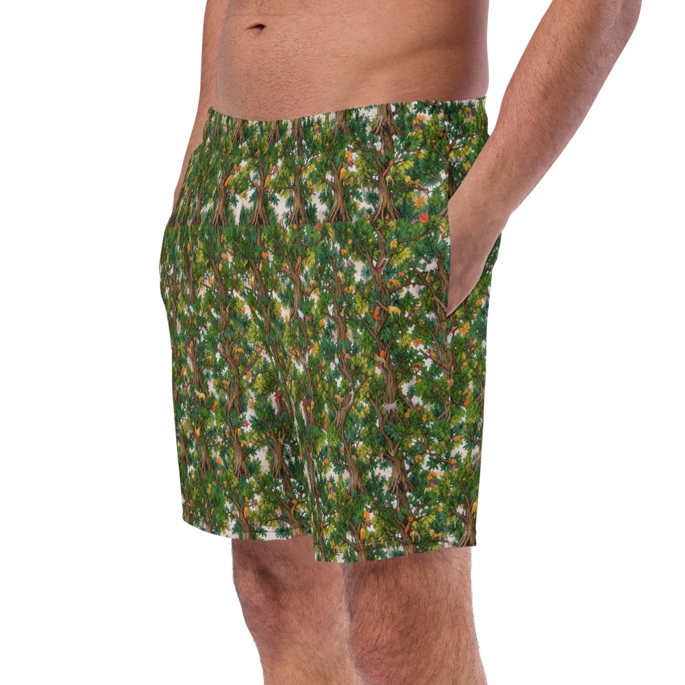 Jungle Canopy on Swim Trunks — Left Front