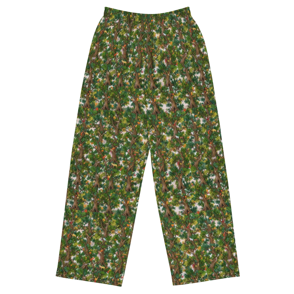 Jungle Canopy on Wide-Leg Pants — Front