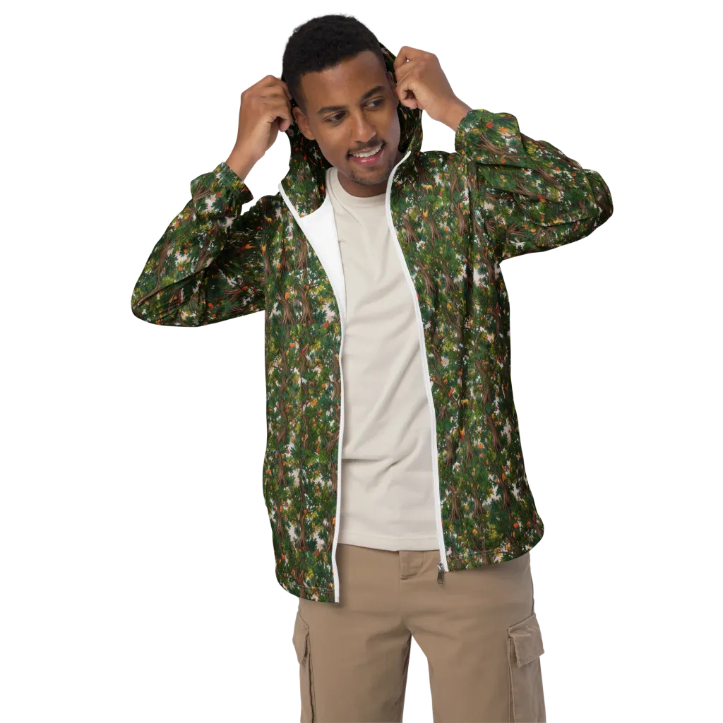 Jungle Canopy on Men's Windbreaker — Front