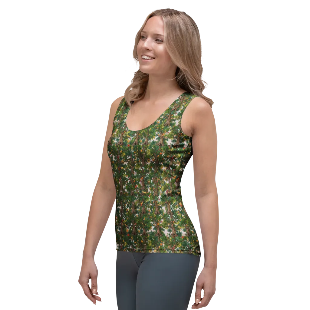 Jungle Canopy on Women's Tank Top — Left Front