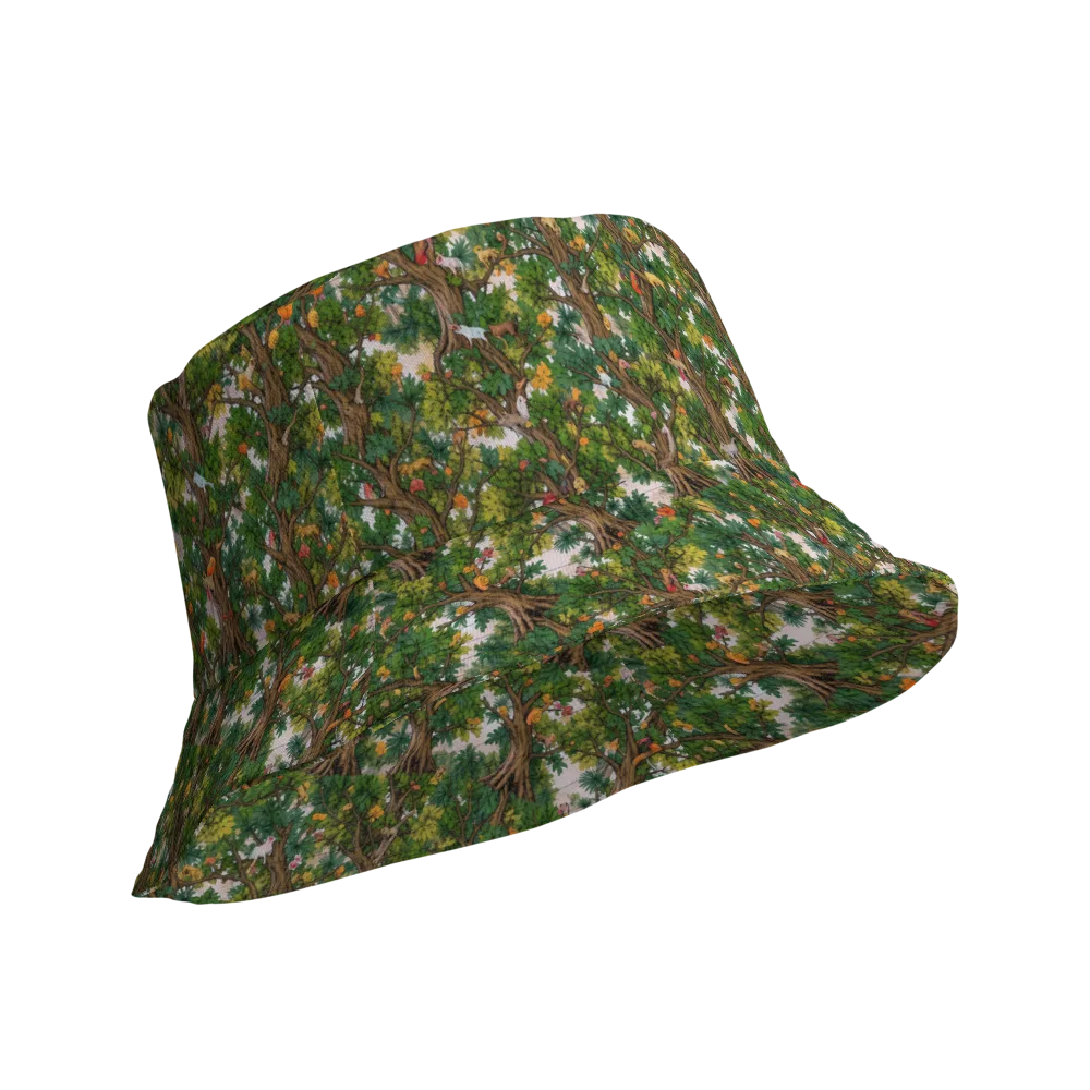 Jungle Canopy on Reversible Bucket Hat — Product details Outside