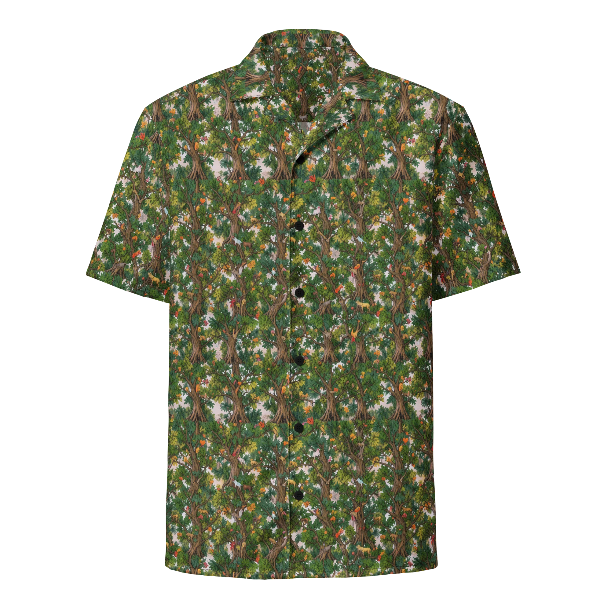 Jungle Canopy on Button Shirt — Front
