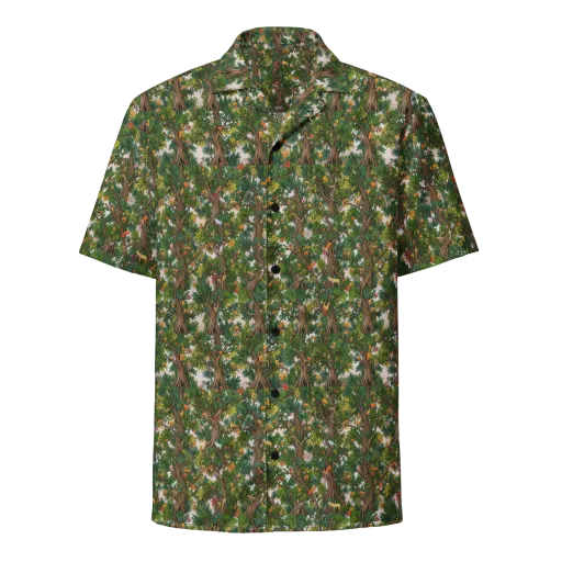 Jungle Canopy on a Button Shirt