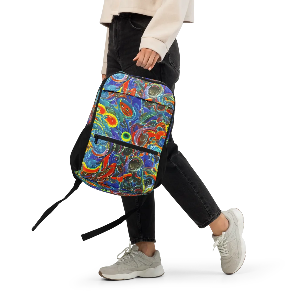 Neon Gyre on Utility Backpack — Front