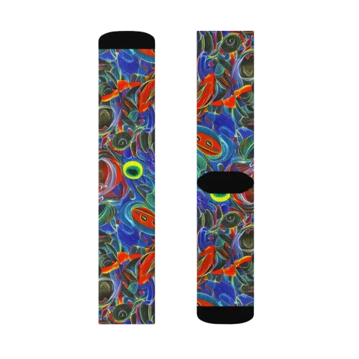 Neon Gyre on a Socks