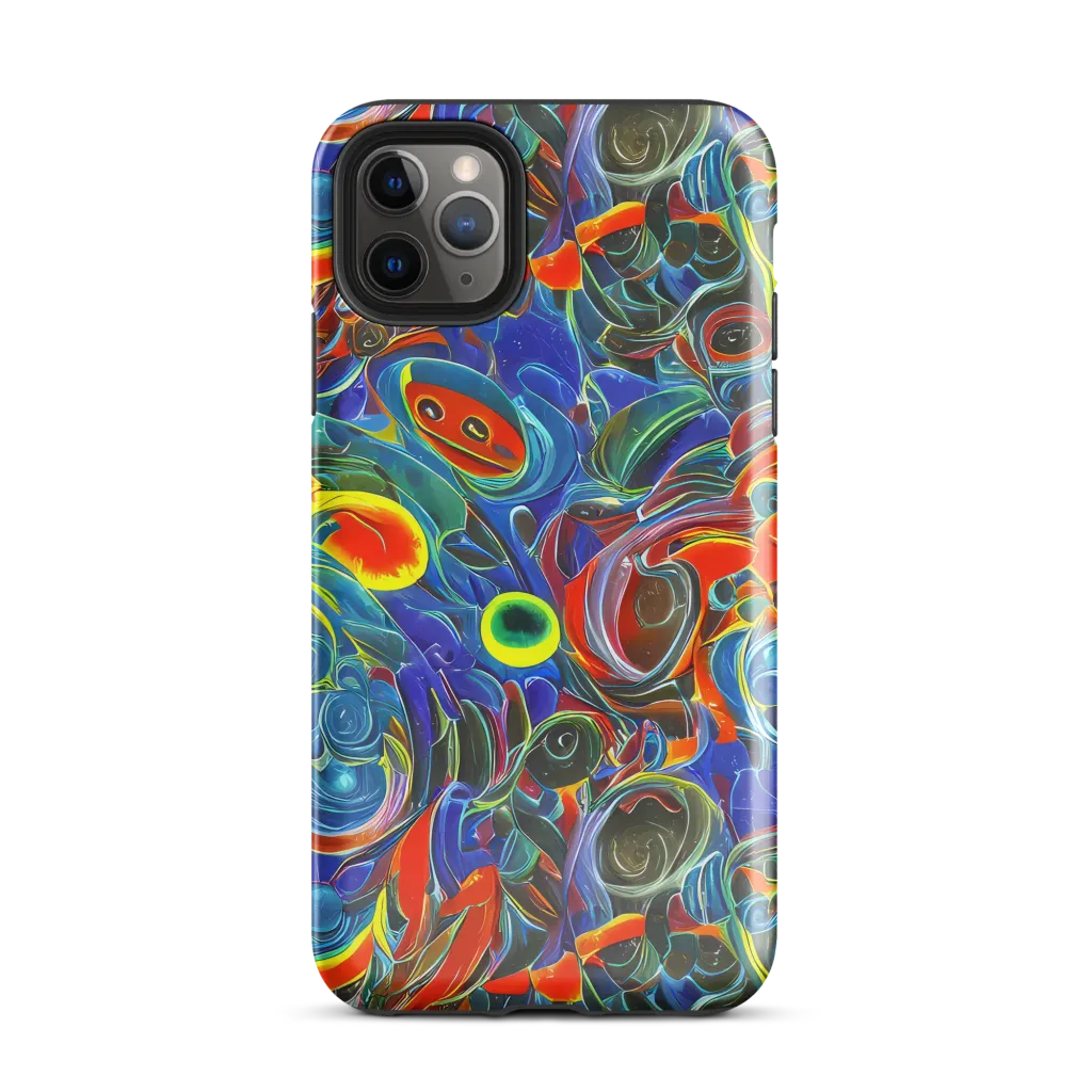 Neon Gyre on Tough Case for iPhone® — Front