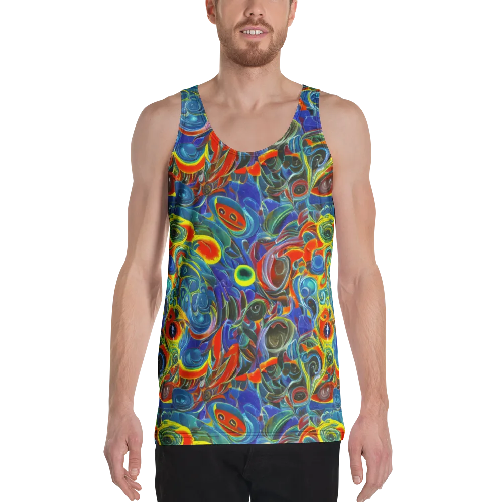 Neon Gyre on Men's Tank Top — Front