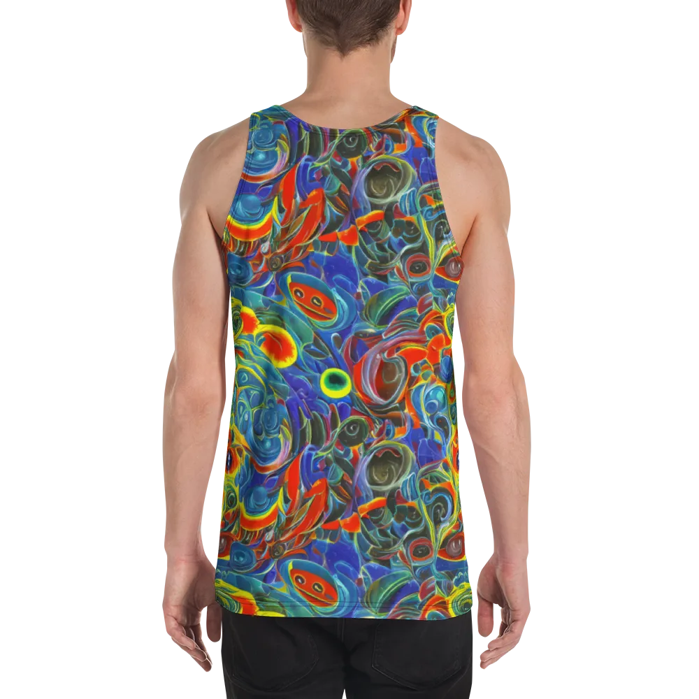 Neon Gyre on Men's Tank Top — Back