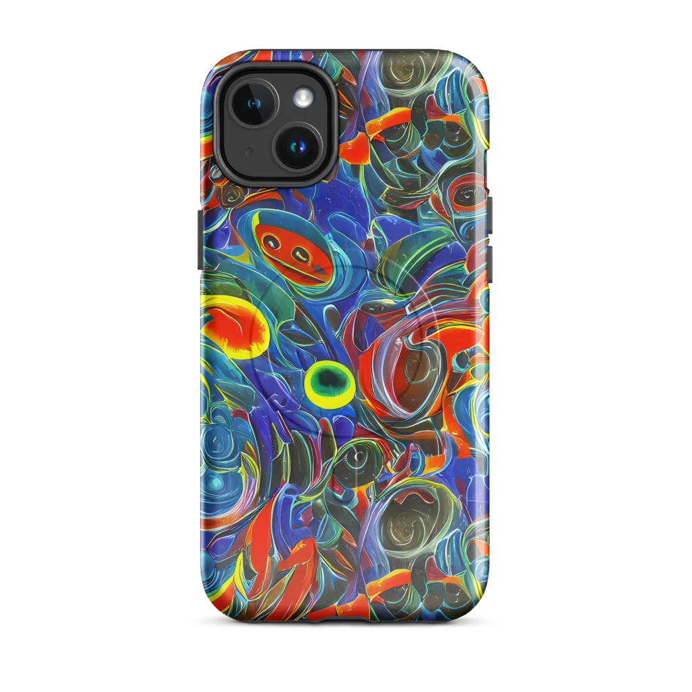 Neon Gyre on MagSafe Tough Case for iPhone® — Front