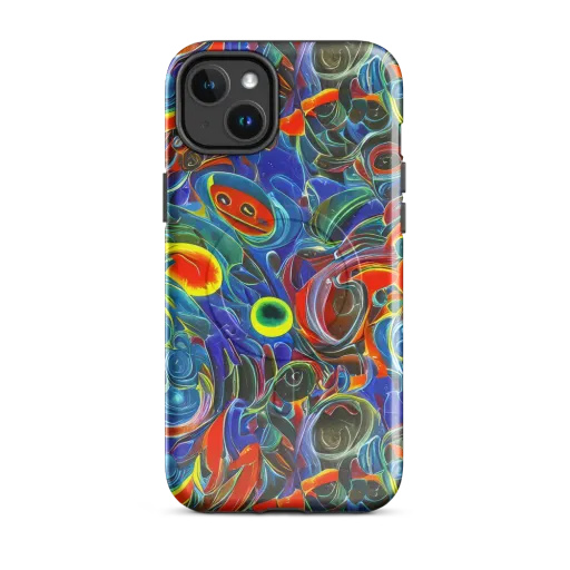 Neon Gyre on a MagSafe Tough Case for iPhone®