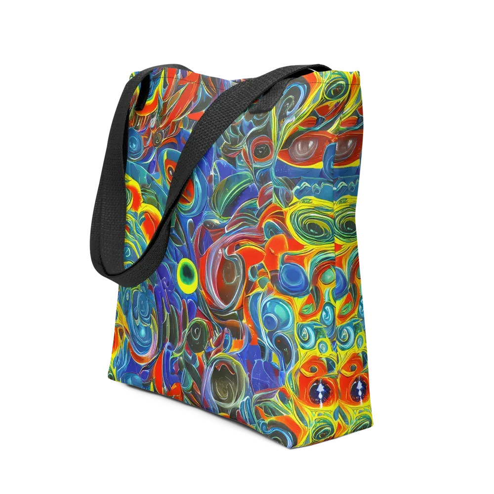 Neon Gyre on Tote Bag — Front