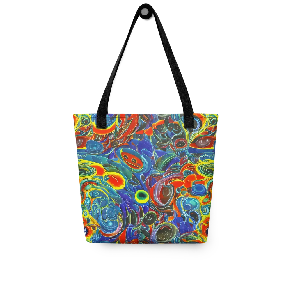 Neon Gyre on Tote Bag — Front