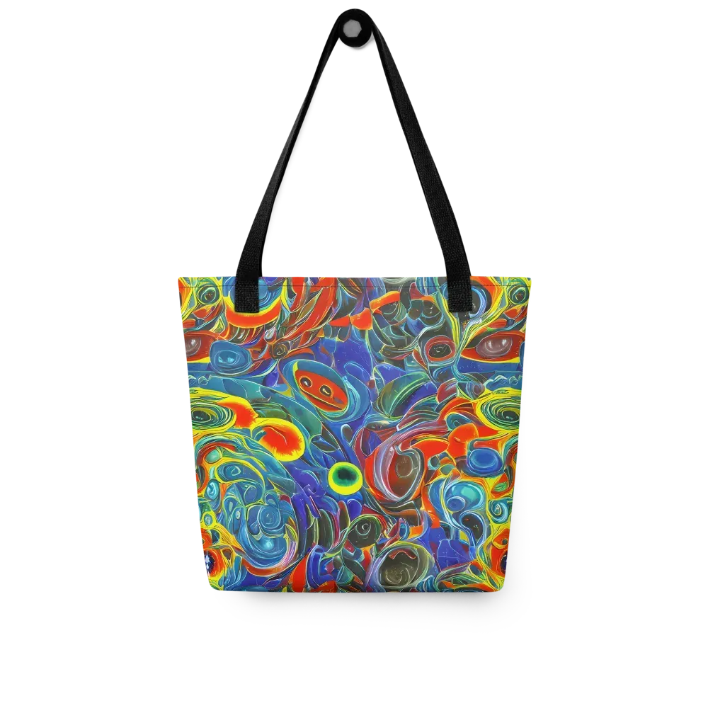 Neon Gyre on Tote Bag — Front