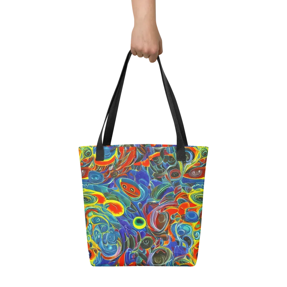 Neon Gyre on Tote Bag — Front