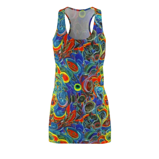 Neon Gyre on a Racerback Dress