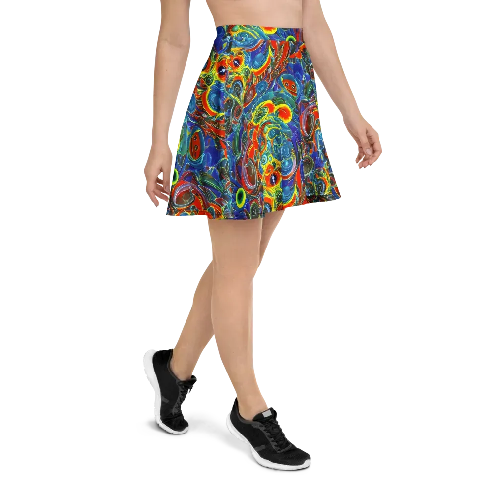 Neon Gyre on Skater Skirt — Right