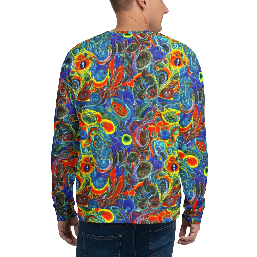 Neon Gyre on Sweatshirt — Back