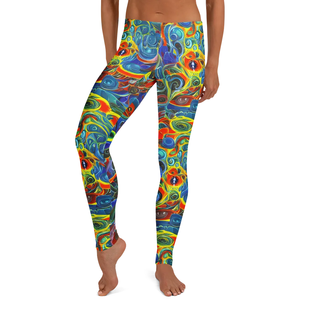 Neon Gyre on Leggings — Front