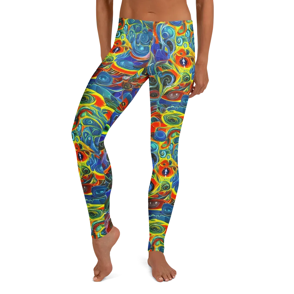 Neon Gyre on Leggings — Front