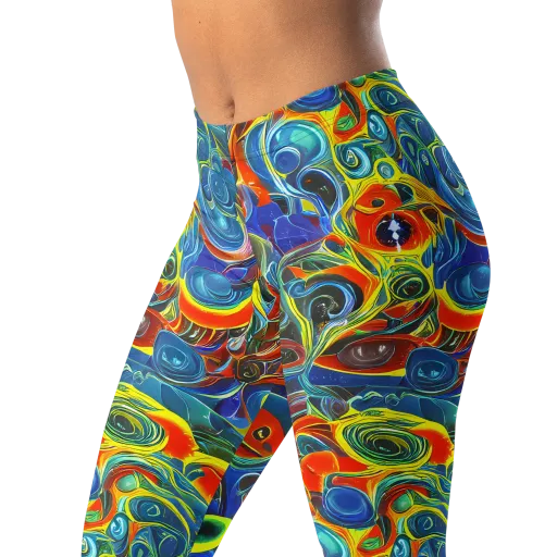 Neon Gyre on a Leggings