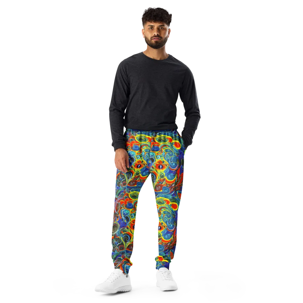 Neon Gyre on Men's Joggers — Front