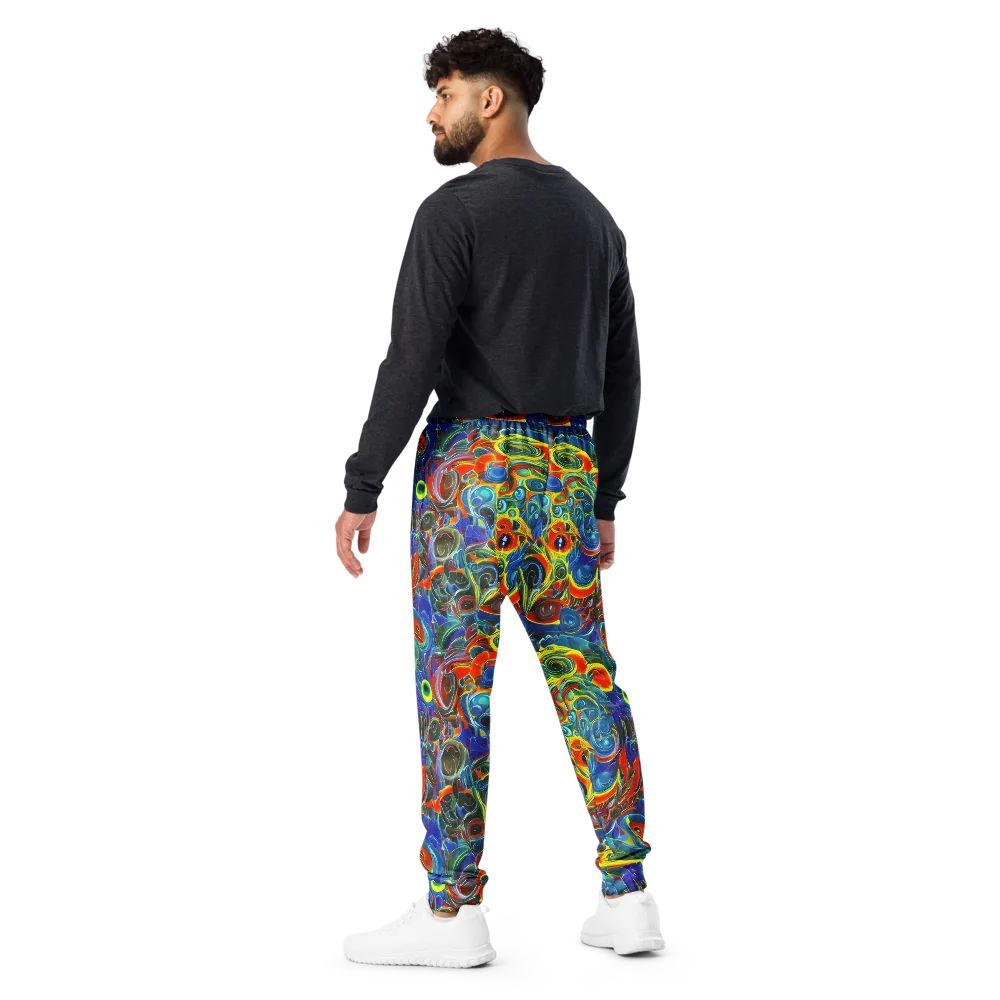 Neon Gyre on Men's Joggers — Back