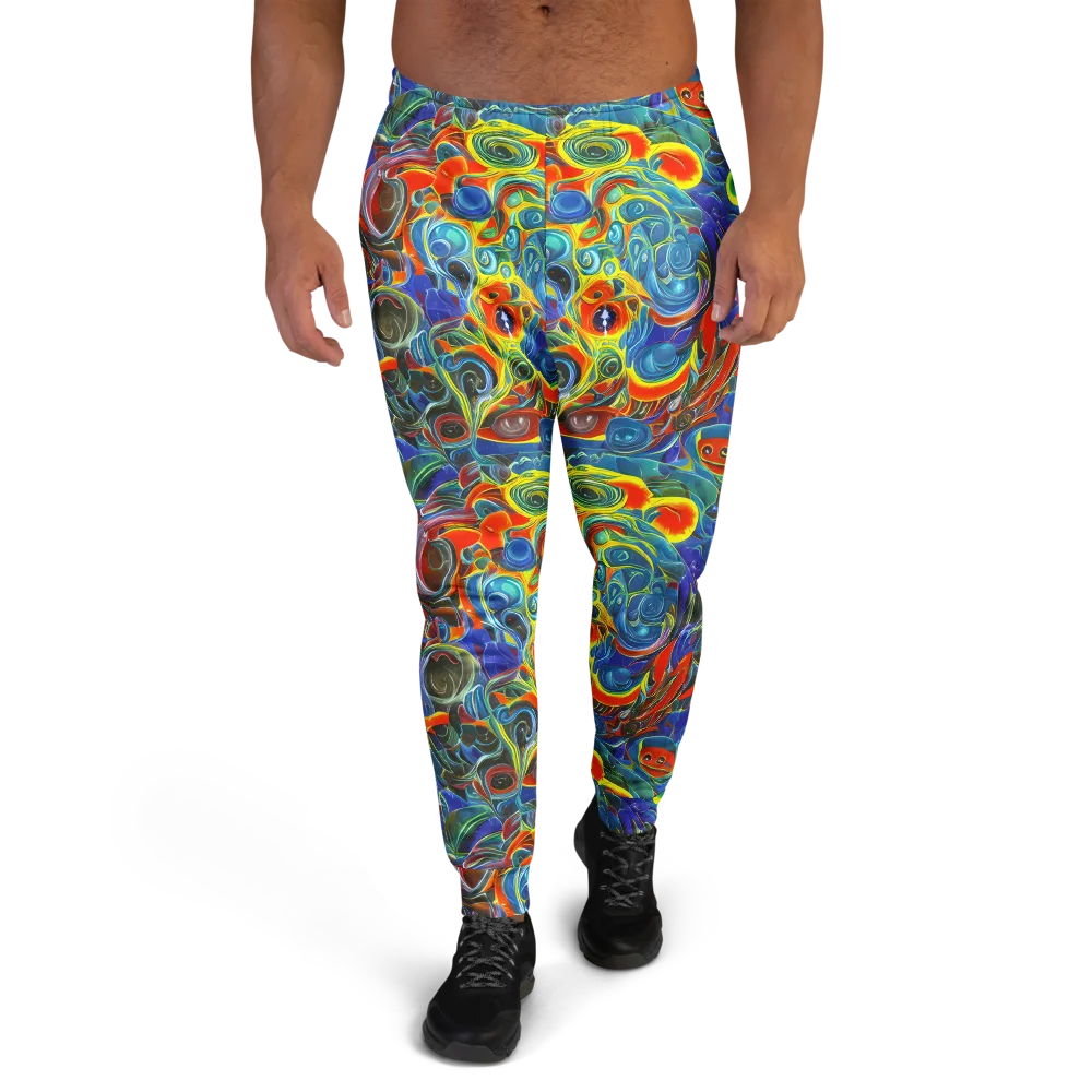 Neon Gyre on Men's Joggers — Front