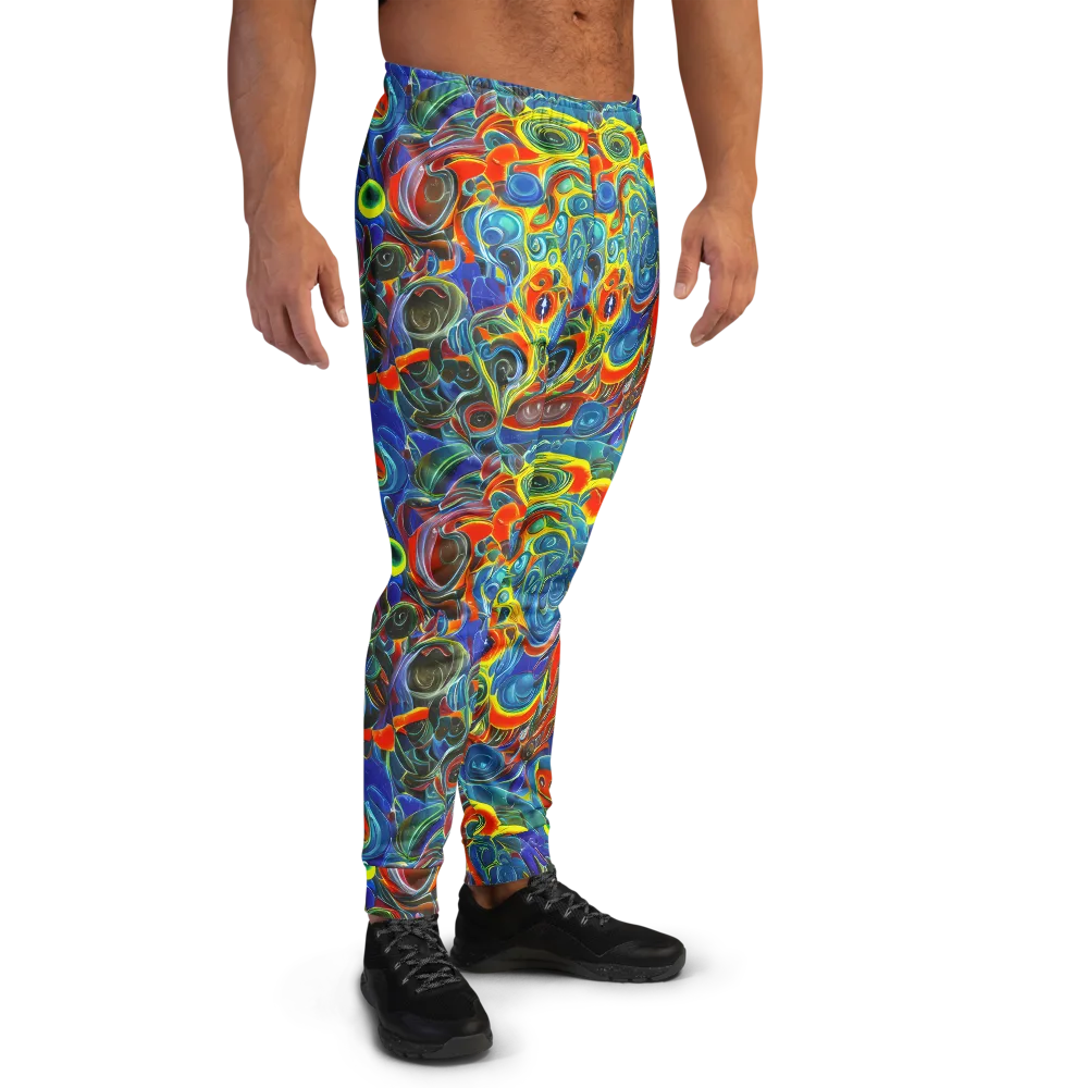 Neon Gyre on Men's Joggers — Right