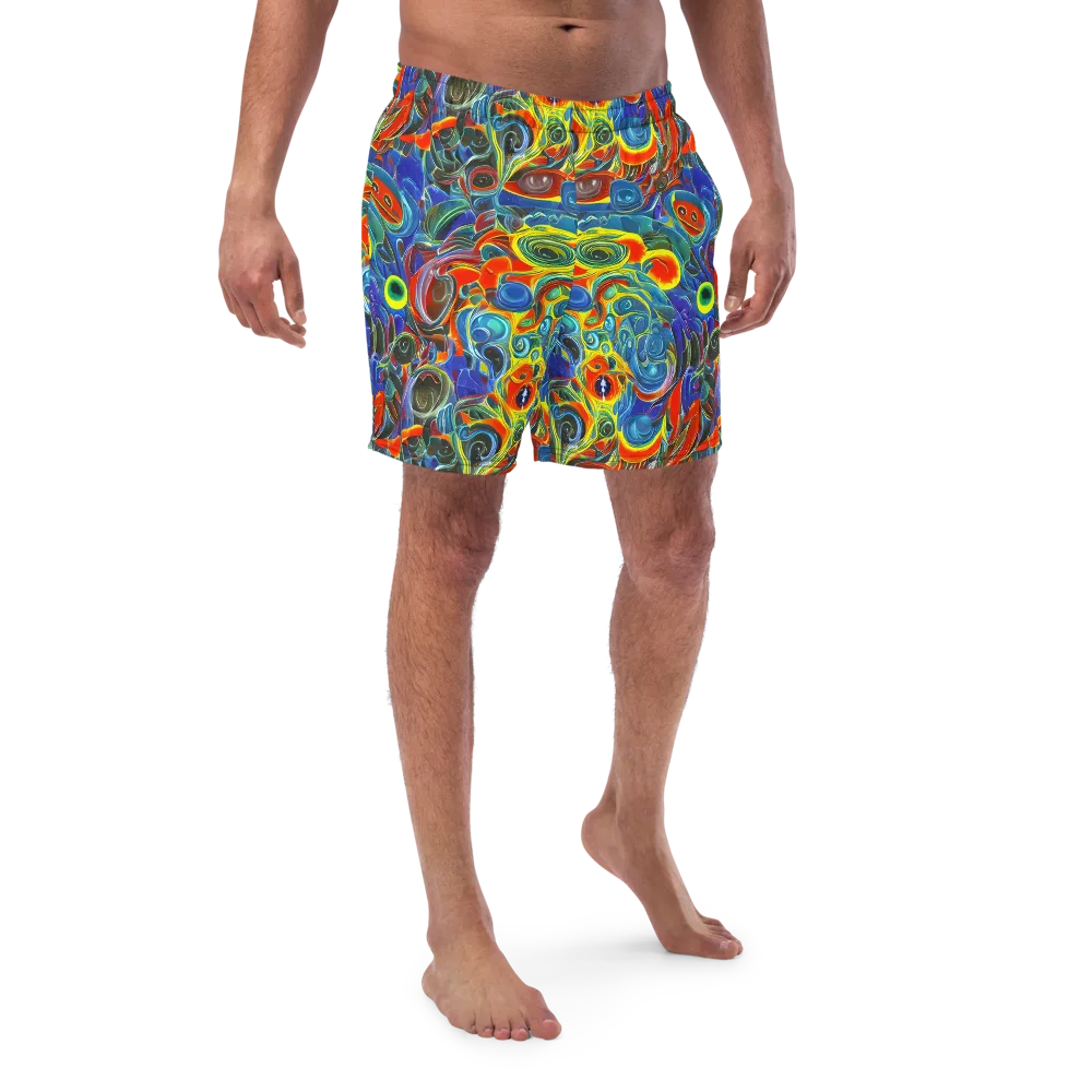 Neon Gyre on Swim Trunks — Front