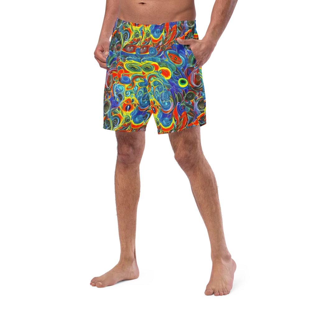 Neon Gyre on Swim Trunks — Left Front