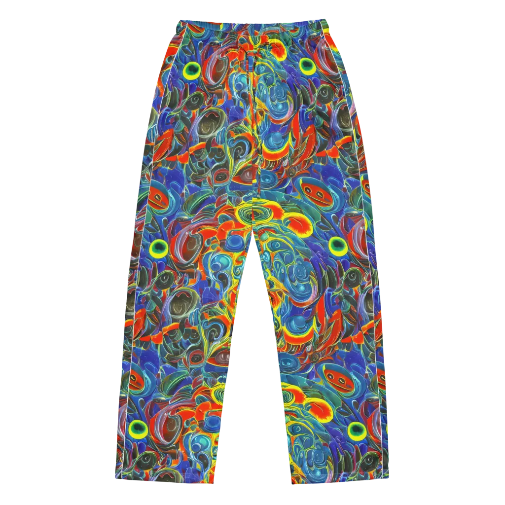 Neon Gyre on Women's Pajama Pants — Front